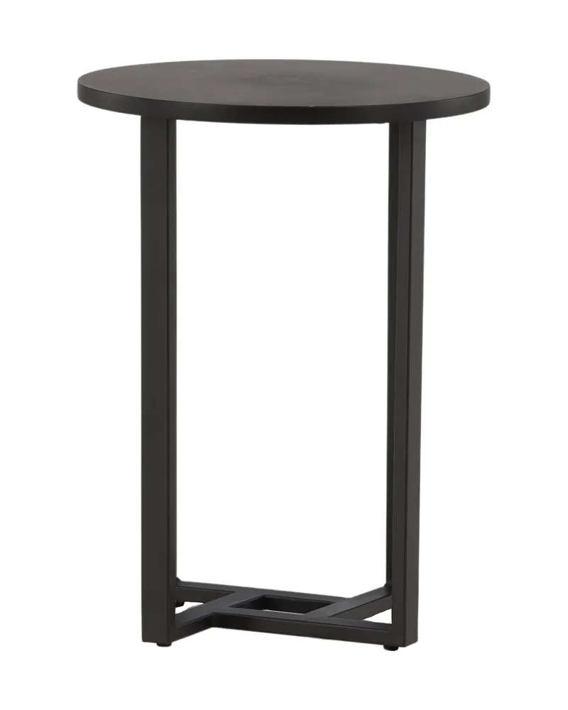 Lawton runder Couchtisch mit schmalem Stahlgestell in Ø 40 cm, Ansicht 3