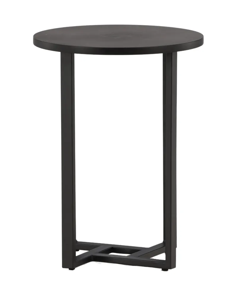 Lawton runder Couchtisch mit schmalem Stahlgestell in Ø 40 cm, Ansicht 4