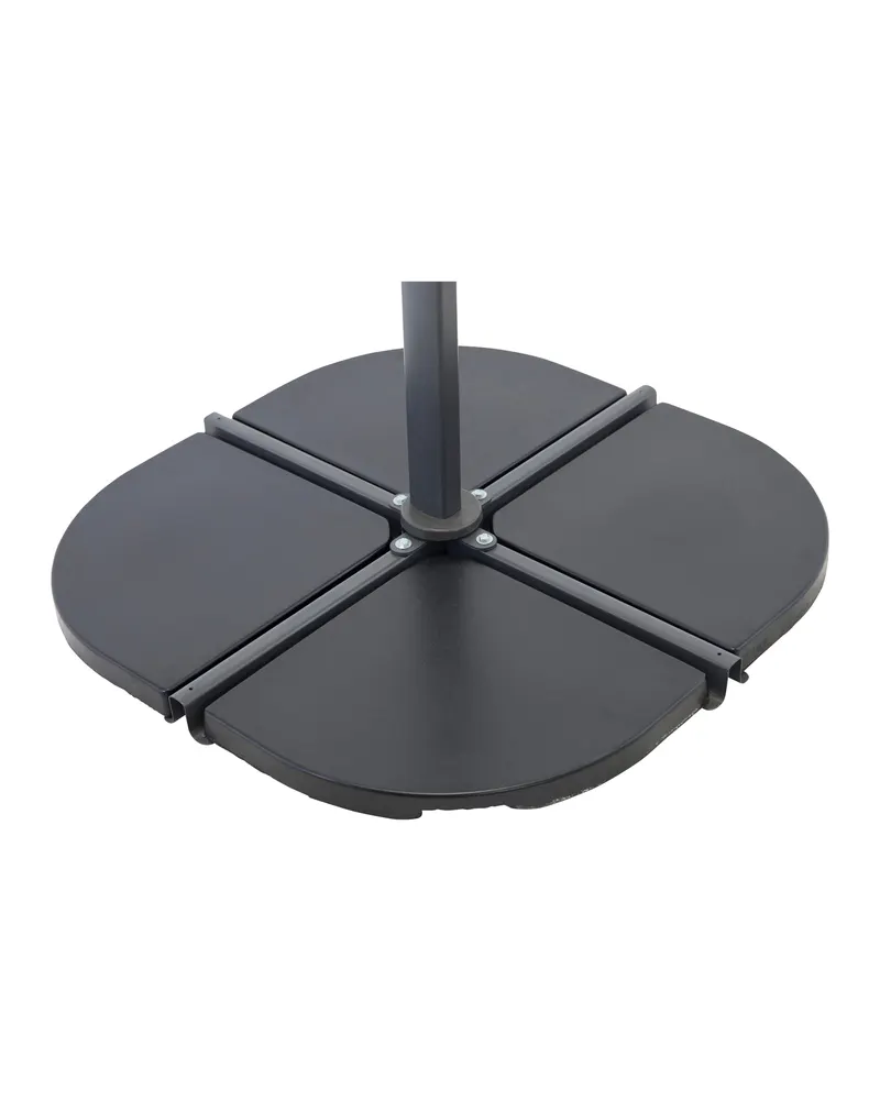 Leeds Schirmständer-Platten aus Beton im 2er-Set