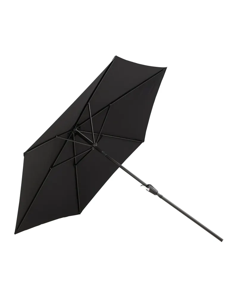 Leeds runder Sonnenschirm in Ø 300 cm, Schwarz, Ansicht 2