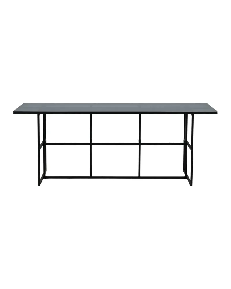 Leif Esstisch 200 × 90 cm mit Glasplatte, Ansicht 1