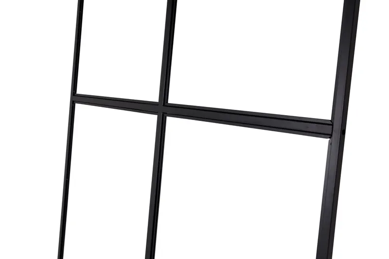 Leif Raumteiler aus Glas mit schwarzem Rahmen in 2 × 210 × 120 cm, Ansicht 3