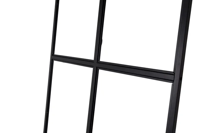 Leif Raumteiler aus Glas mit schwarzem Rahmen in 4 × 210 × 90 cm, Ansicht 3