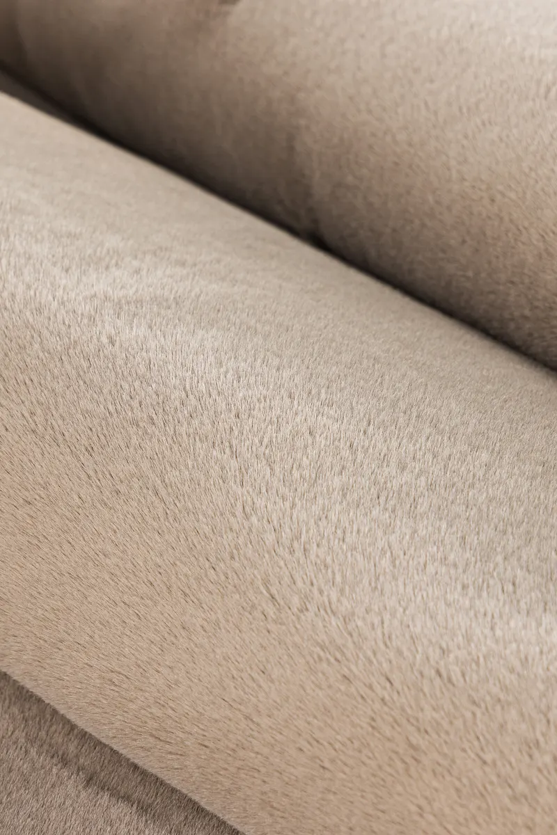 Leni Teppich mit Unterseite aus Baumwolle in 350 × 240 cm, im Wohnraum, Ansicht 3