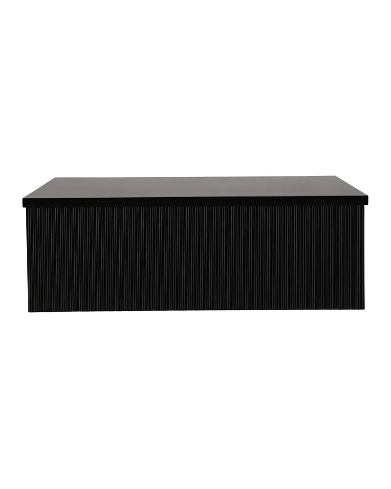 Lenox quadratischer Couchtisch 90 × 90 cm mit Rillenstruktur in Schwarz, Ansicht 7