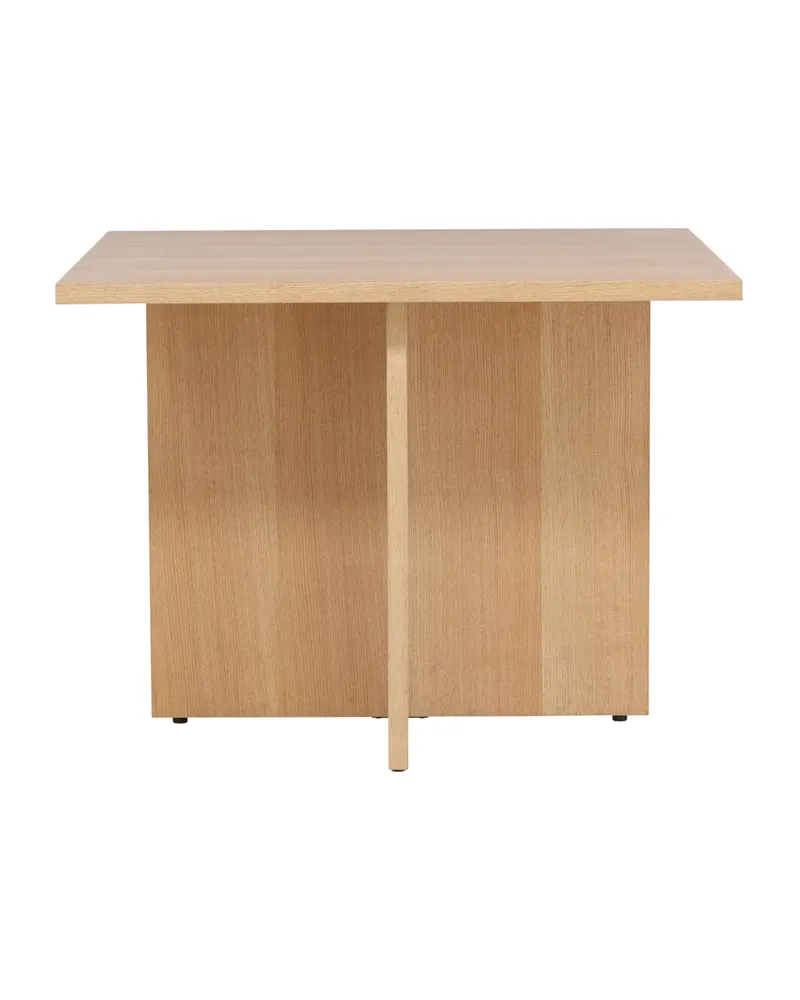 Leo quadratischer Esstisch 100 × 100 cm mit Kreuzfuß