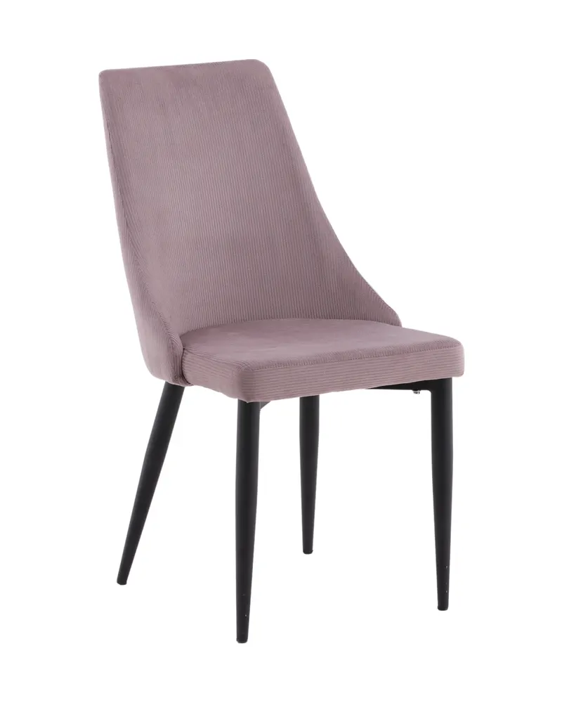 Leone Esszimmerstuhl mit Stoffbezug in Altrosa, Gestell Schwarz, Polyester-Cord, Ansicht 13