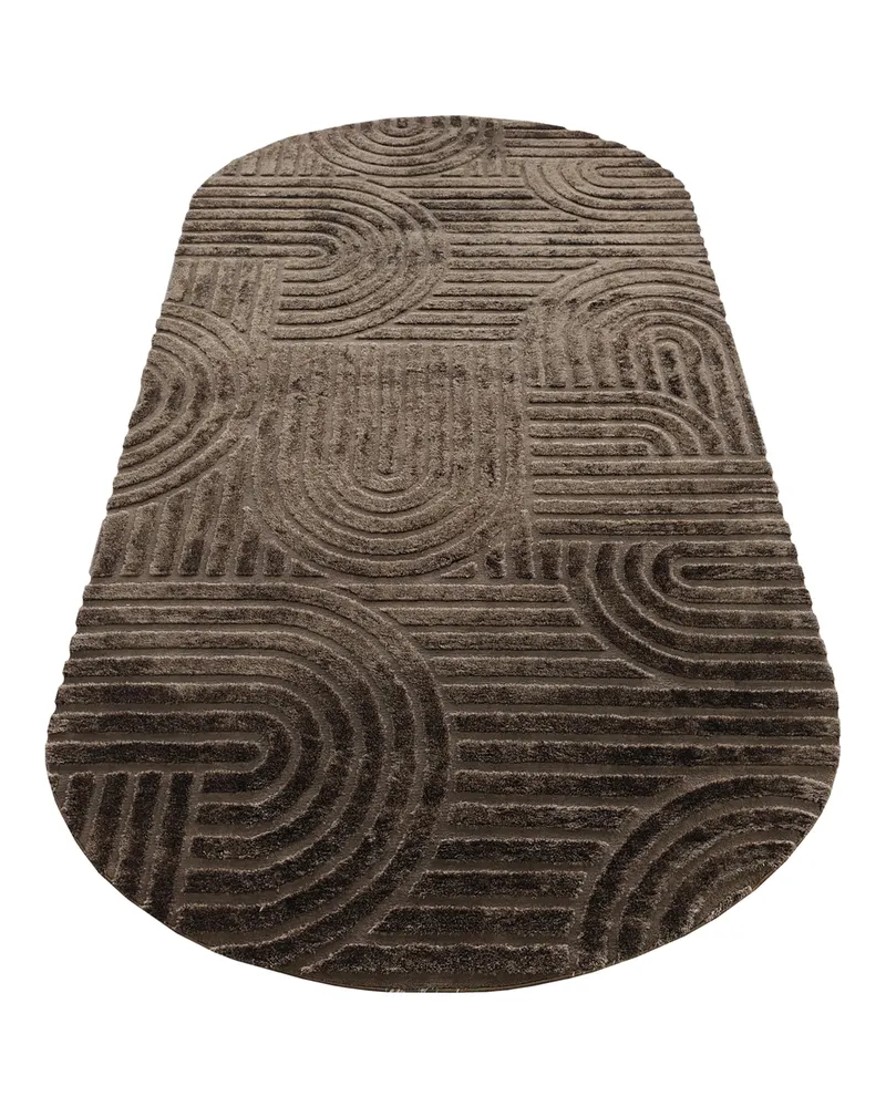 Liff Teppich, Dunkelbraun, 200 × 350 cm von Richmond Interiors, Produktansicht 2