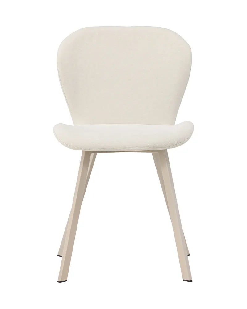 Lilja gepolsterter Esszimmerstuhl in Beige, Polyester in Leinenoptik, Ansicht 2