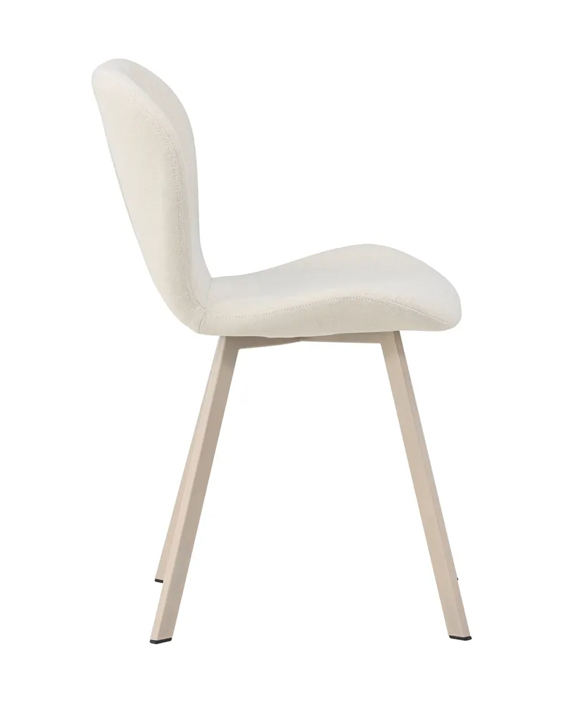 Lilja gepolsterter Esszimmerstuhl in Beige, Polyester in Leinenoptik, Ansicht 3