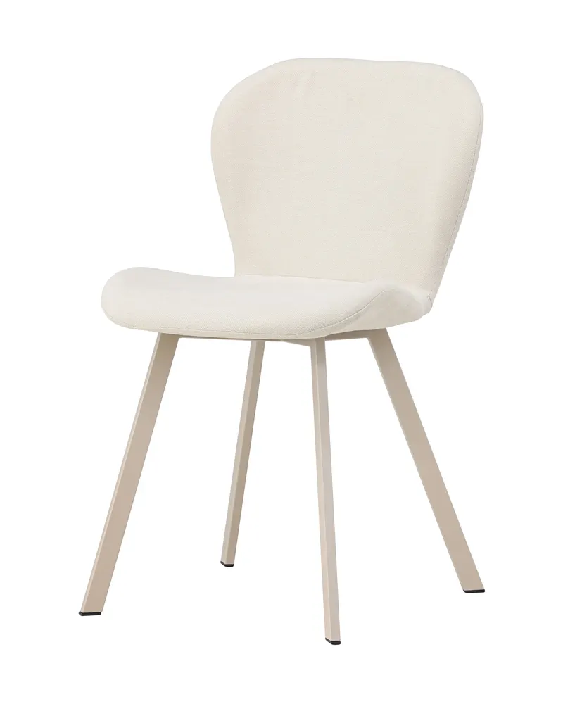 Lilja gepolsterter Esszimmerstuhl in Beige, Polyester in Leinenoptik, Ansicht 4