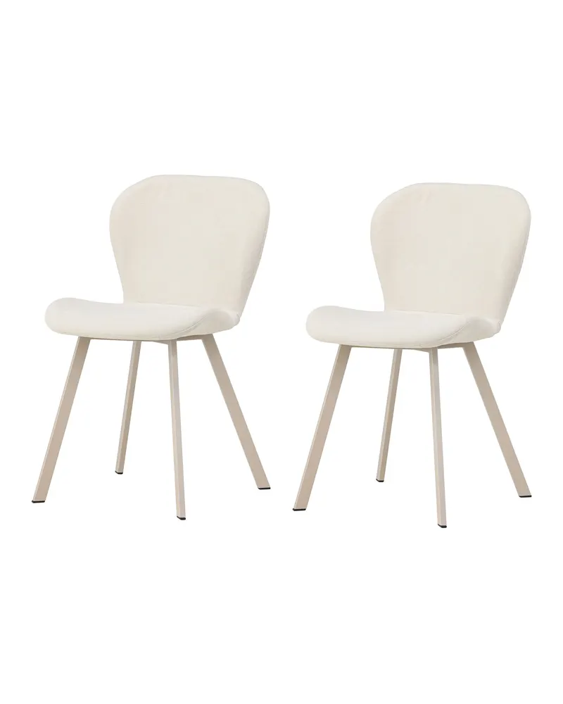 Lilja gepolsterter Esszimmerstuhl in Beige, Polyester in Leinenoptik, Ansicht 5