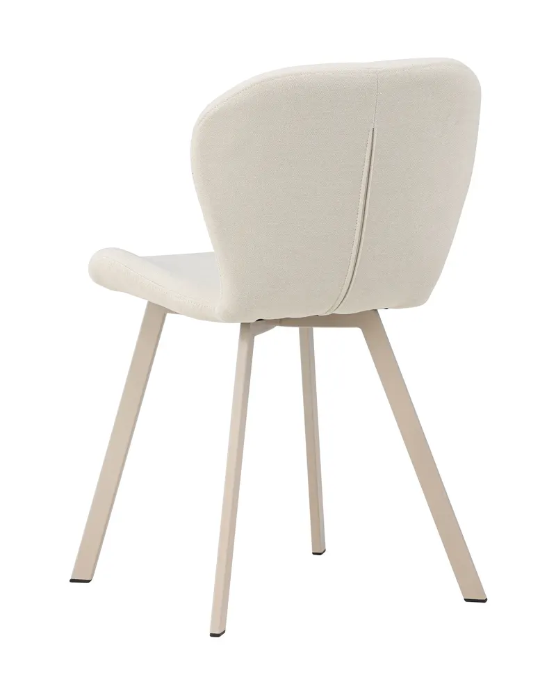 Lilja gepolsterter Esszimmerstuhl in Beige, Polyester in Leinenoptik, Ansicht 6