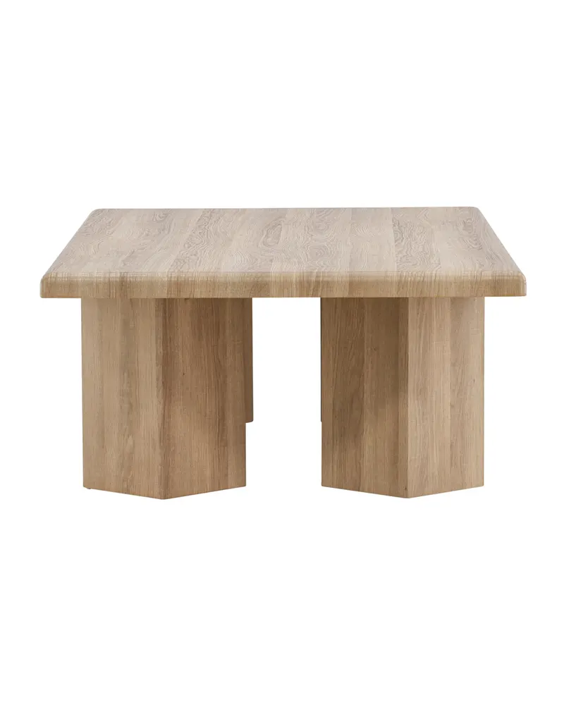 Lillehammer Couchtisch 140 × 80 cm mit kantigen Sockeln, Ansicht 7