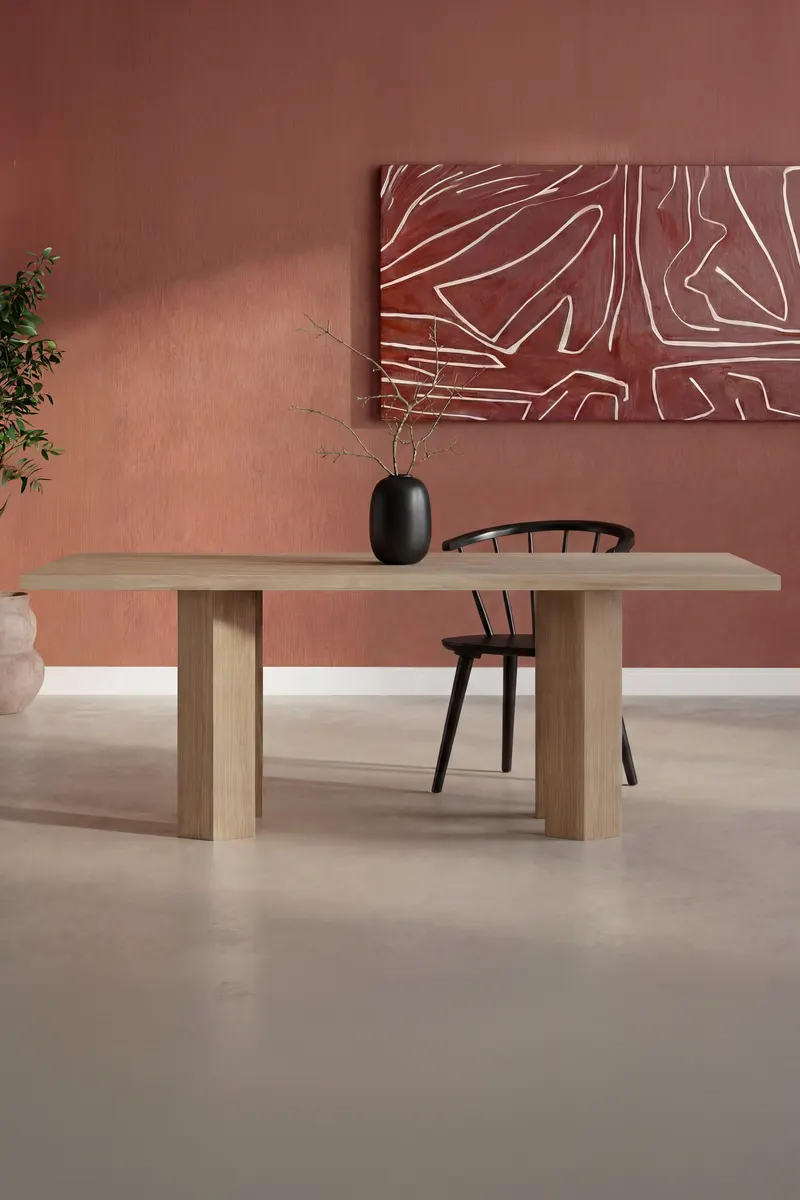 Lillehammer rechteckiger Esstisch 200 × 90 cm, im Wohnraum, Ansicht 1