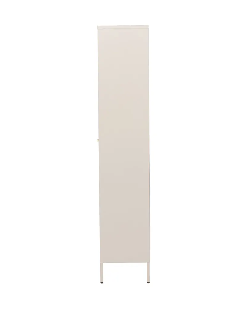 Lima Highboard aus Stahl mit Glastüren in 35 × 180 × 80 cm, Beige, Ansicht 8