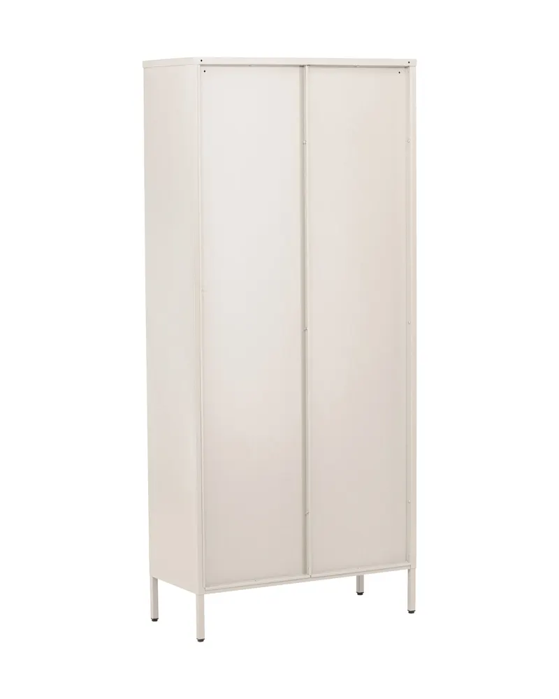 Lima Highboard aus Stahl mit Glastüren in 35 × 180 × 80 cm, Beige, Ansicht 9