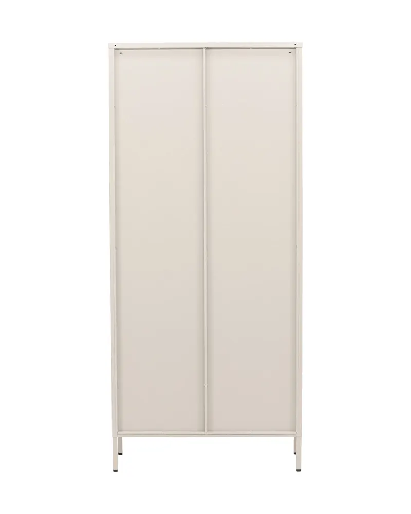 Lima Highboard aus Stahl mit Glastüren in 35 × 180 × 80 cm, Beige, Ansicht 10