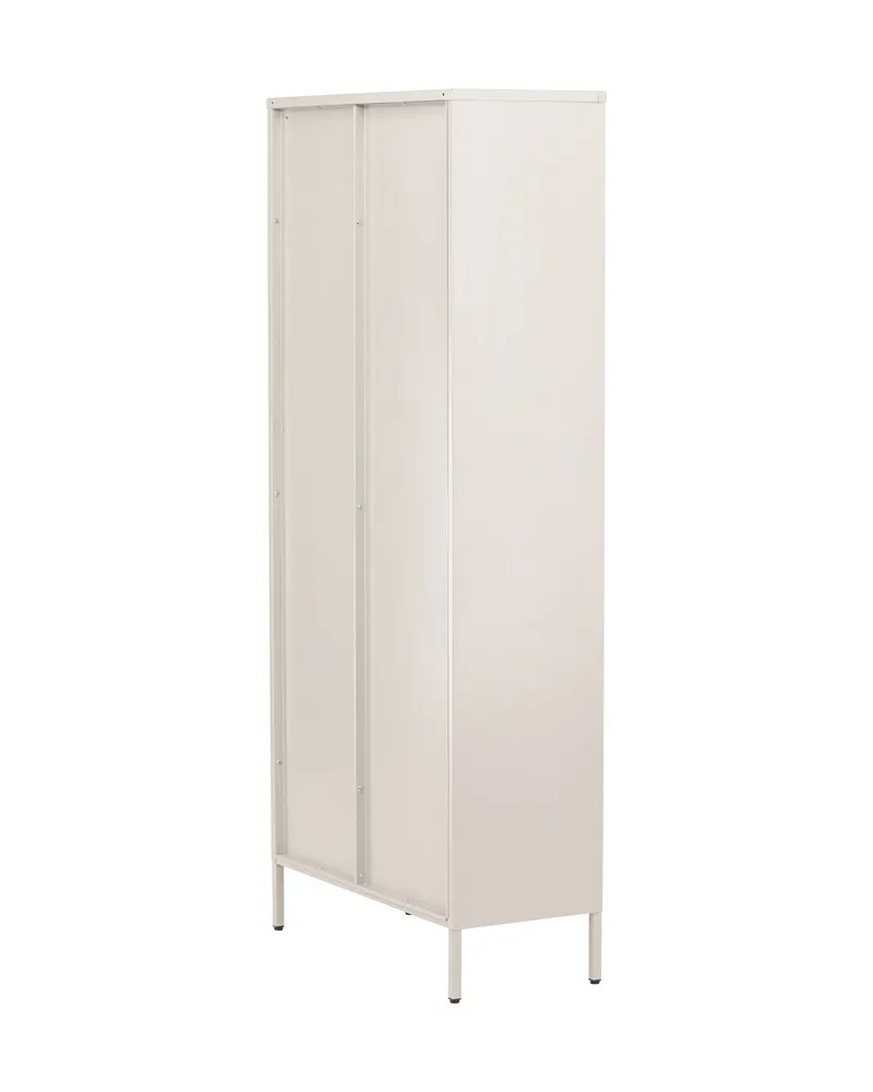 Lima Highboard aus Stahl mit Glastüren in 35 × 180 × 80 cm, Beige, Ansicht 12