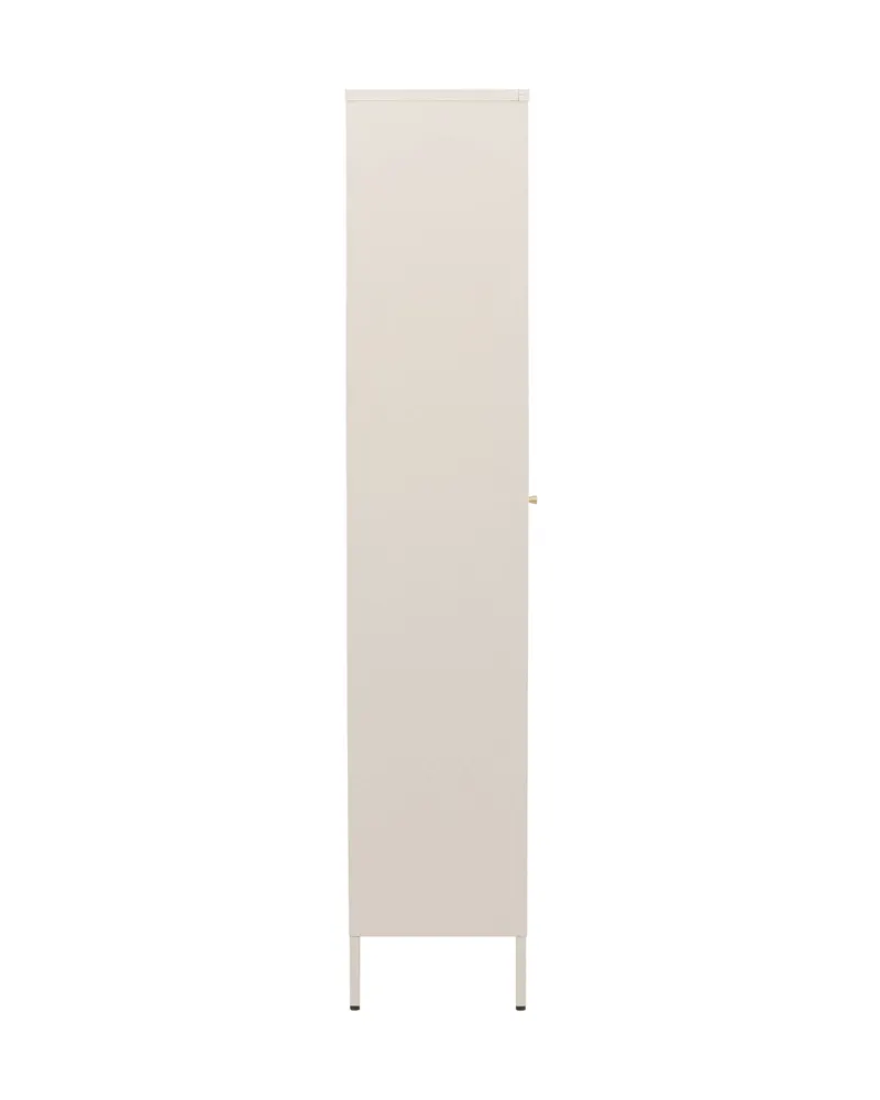 Lima Highboard aus Stahl mit Glastüren in 35 × 180 × 80 cm, Beige, Ansicht 4