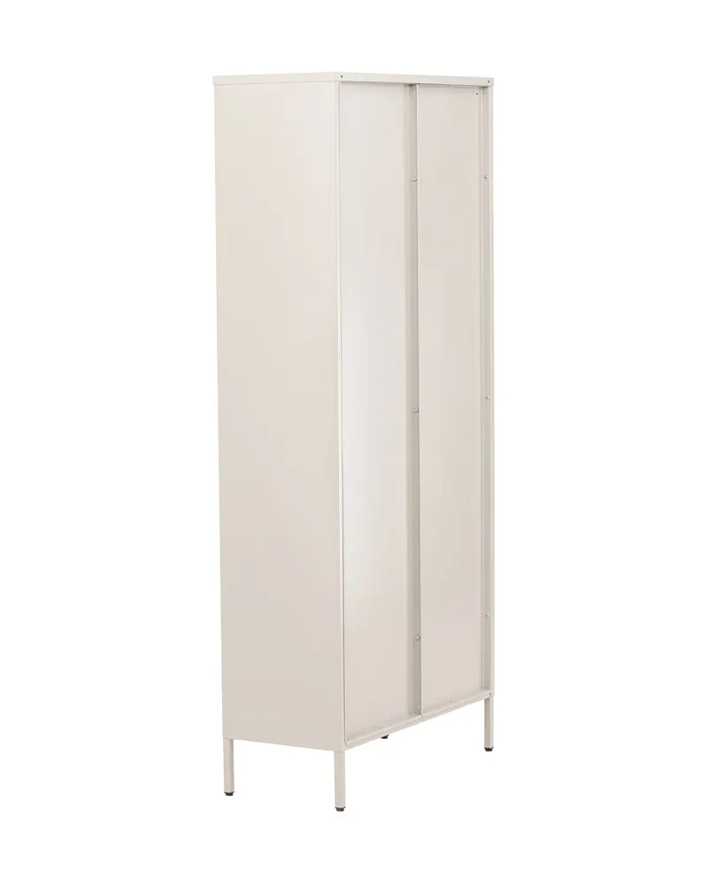 Lima Highboard aus Stahl mit Glastüren in 35 × 180 × 80 cm, Beige, Ansicht 6