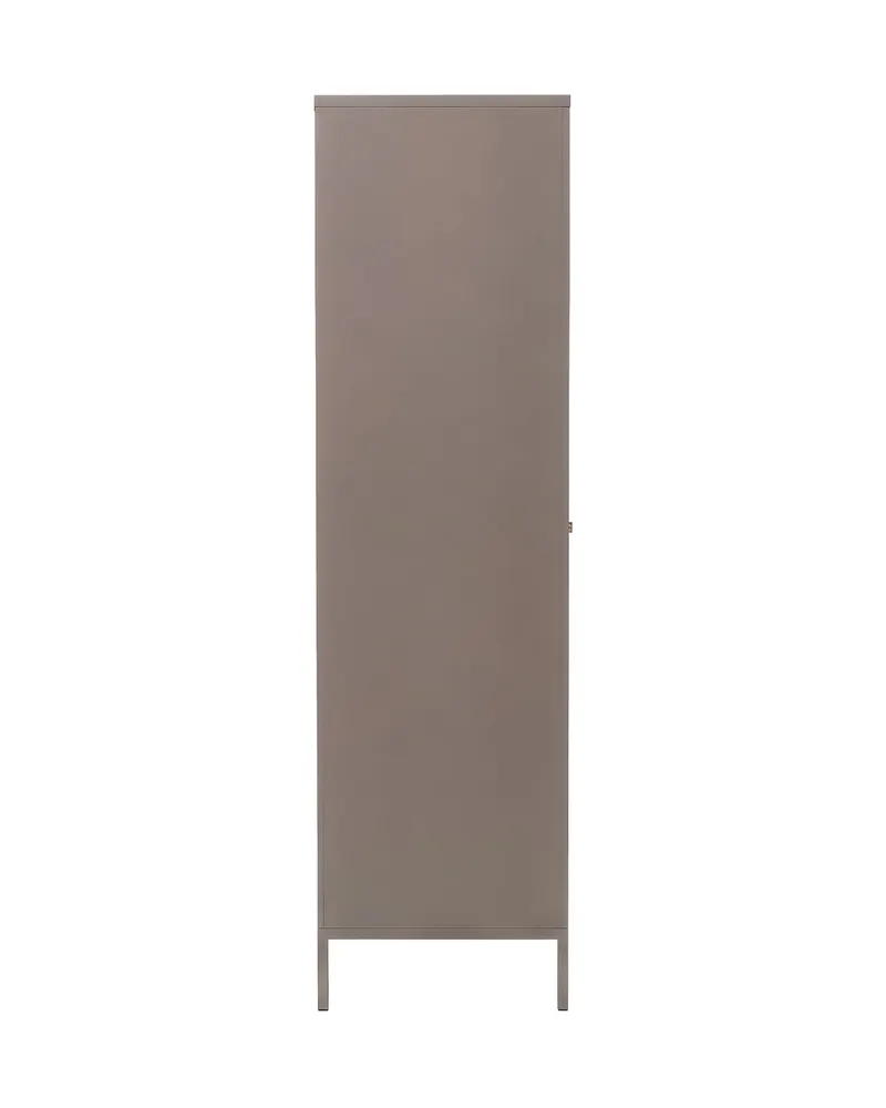 Lima Highboard aus Stahl mit Glastüren in 180 × 80 × 35 cm, Braun, Ansicht 3