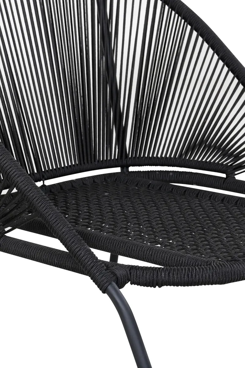 Lindos Outdoor-Loungesessel im 2er-Set in Schwarz, Ansicht 8