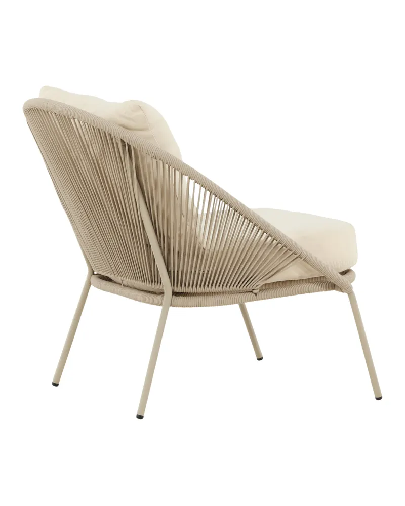Lindos Outdoor-Loungesessel im 2er-Set in Beige, Ansicht 11