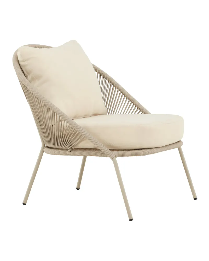 Lindos Outdoor-Loungesessel im 2er-Set in Beige, Ansicht 12