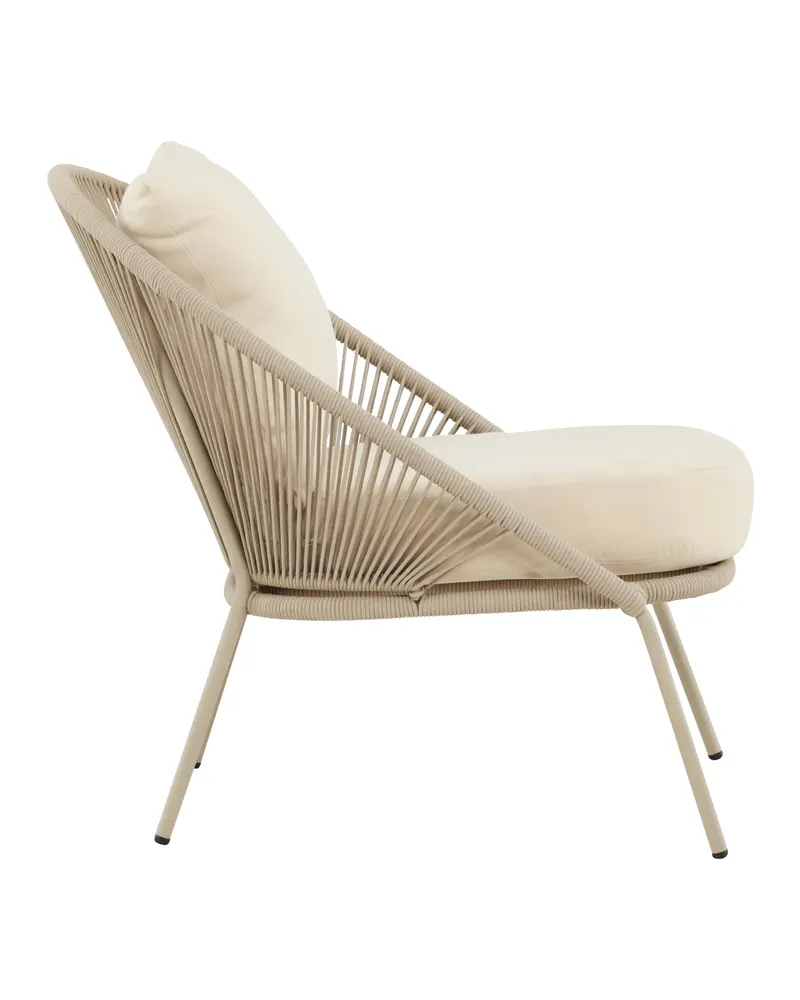 Lindos Outdoor-Loungesessel im 2er-Set in Beige, Ansicht 2