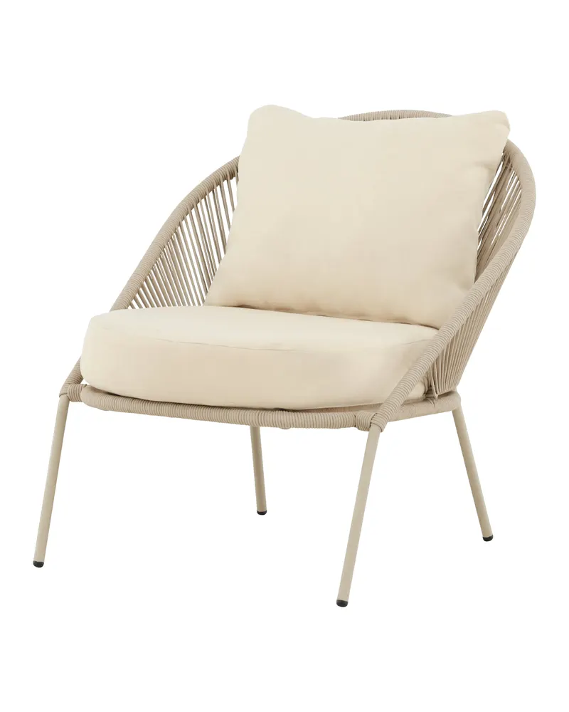Lindos Outdoor-Loungesessel im 2er-Set in Beige, Ansicht 4