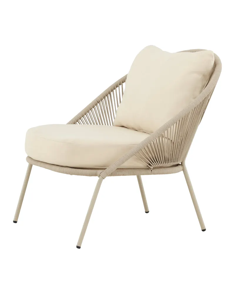 Lindos Outdoor-Loungesessel im 2er-Set in Beige, Ansicht 6