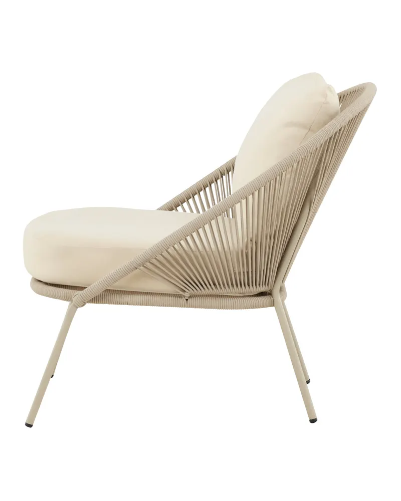Lindos Outdoor-Loungesessel im 2er-Set in Beige, Ansicht 7