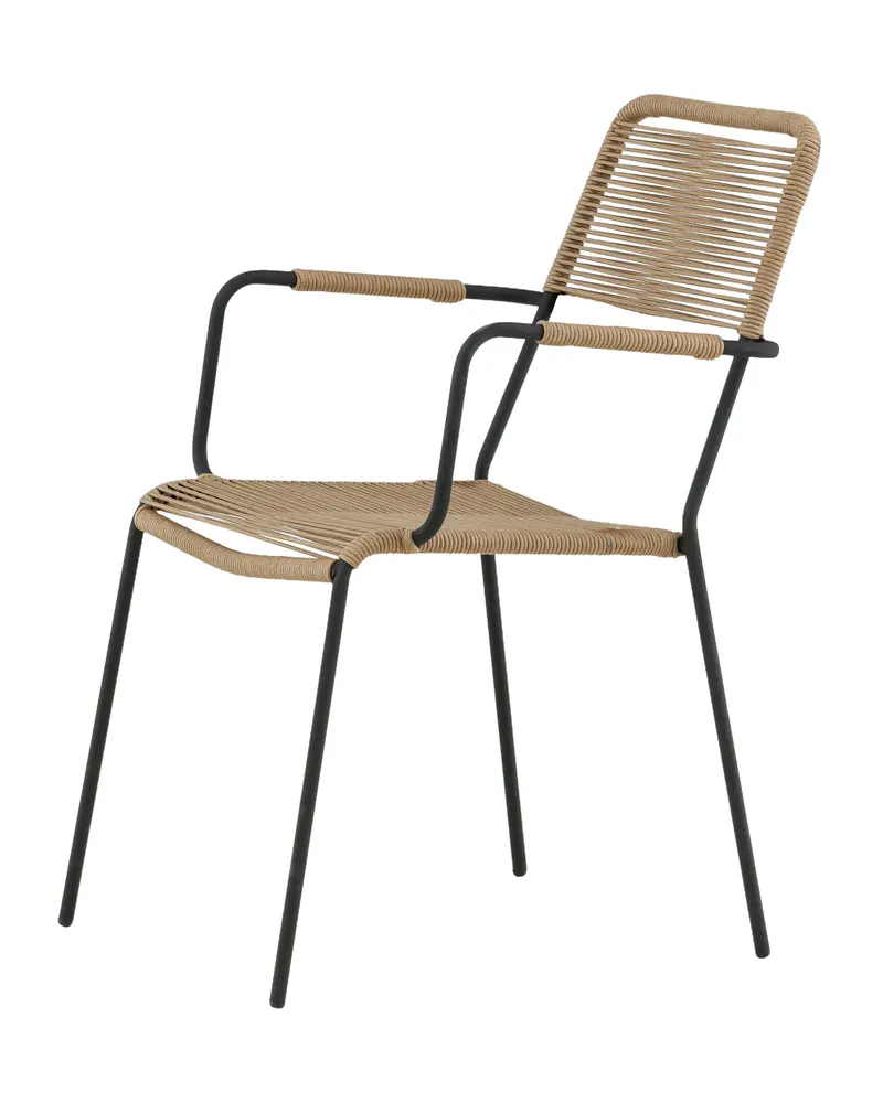 Lindos stapelbarer Gartensessel mit Seil, Ansicht 7