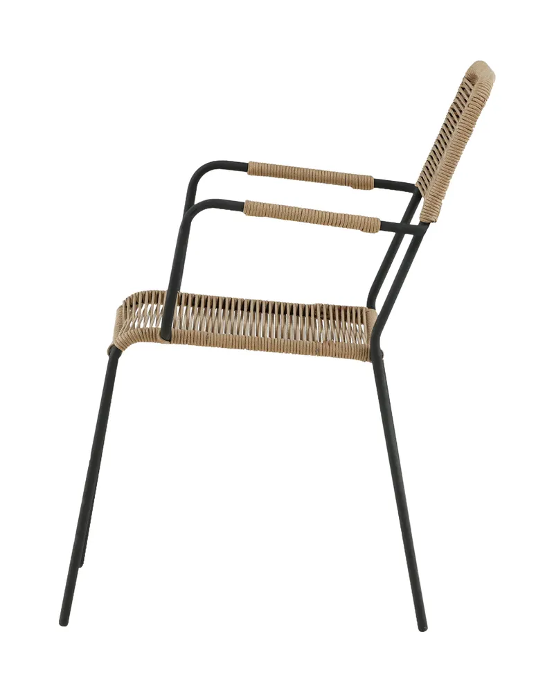 Lindos stapelbarer Gartensessel mit Seil, Ansicht 8