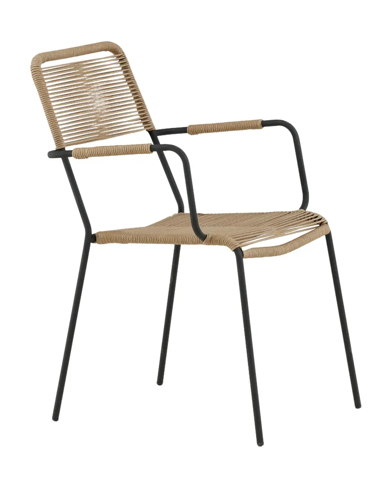 Lindos stapelbarer Gartensessel mit Seil, Ansicht 2
