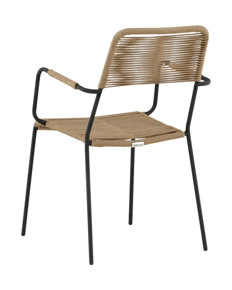 Lindos stapelbarer Gartensessel mit Seil, Ansicht 4