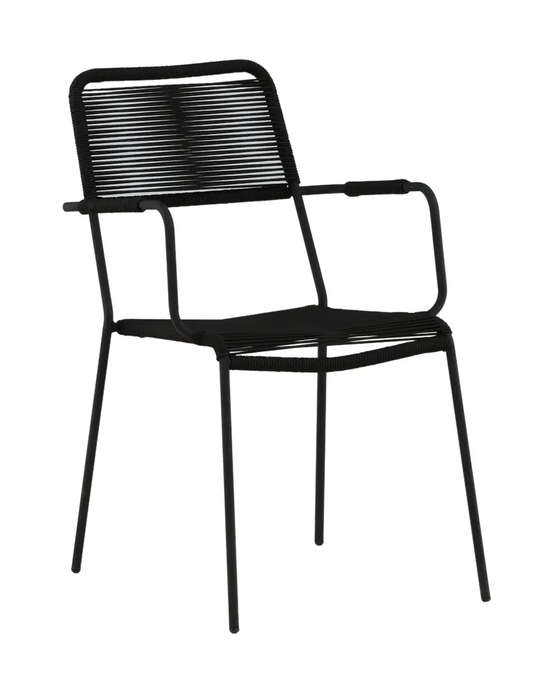 Lindos Gartenstühle im 2er-Set in Schwarz, Ansicht 10