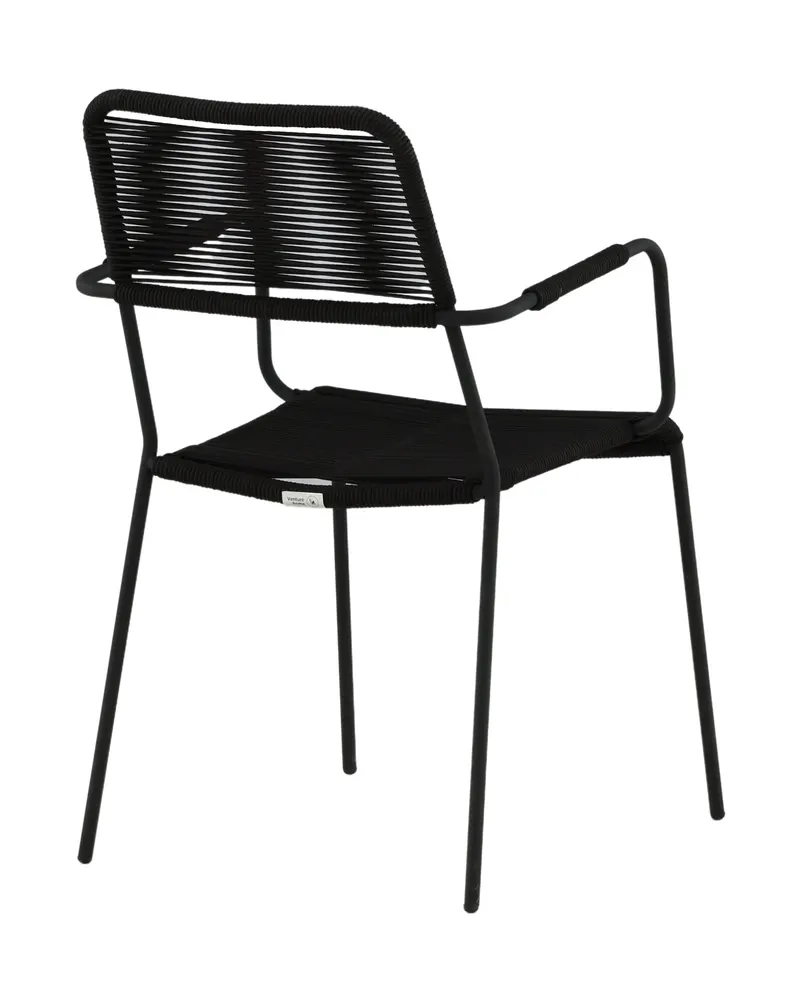 Lindos Gartenstühle im 2er-Set in Schwarz, Ansicht 12