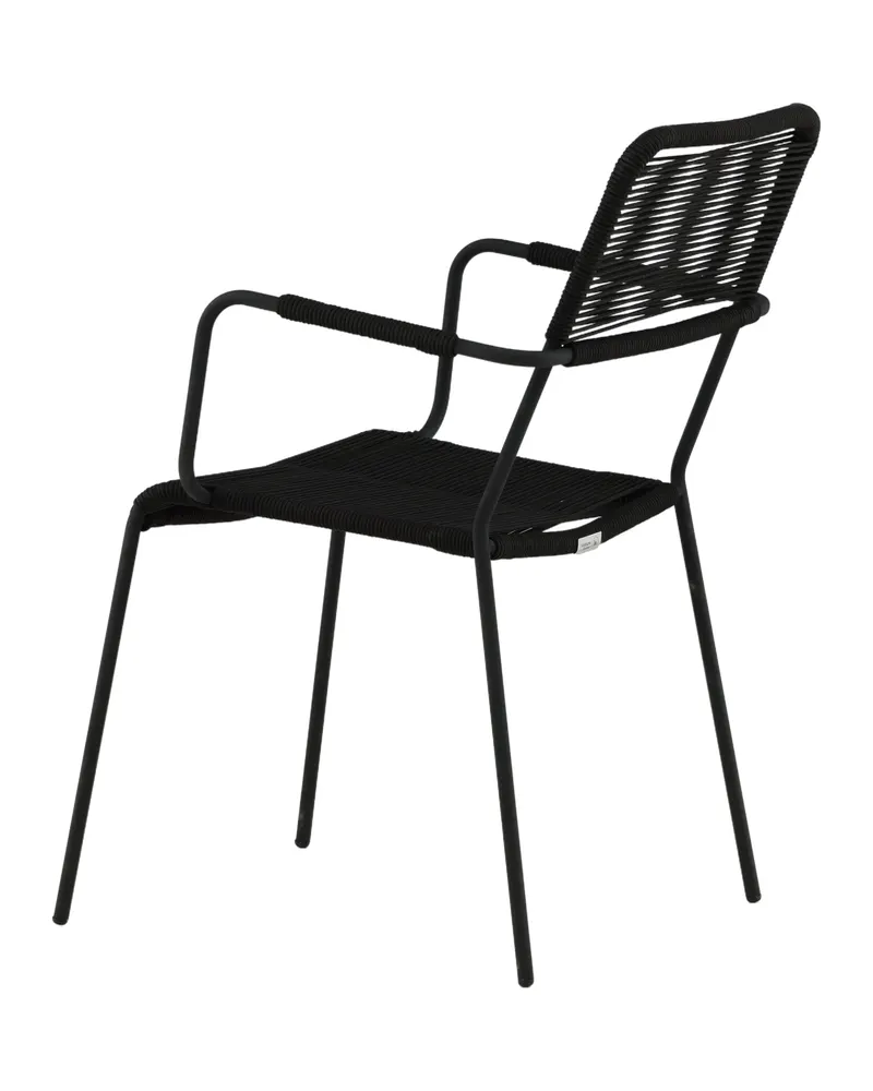 Lindos Gartenstühle im 2er-Set in Schwarz, Ansicht 8