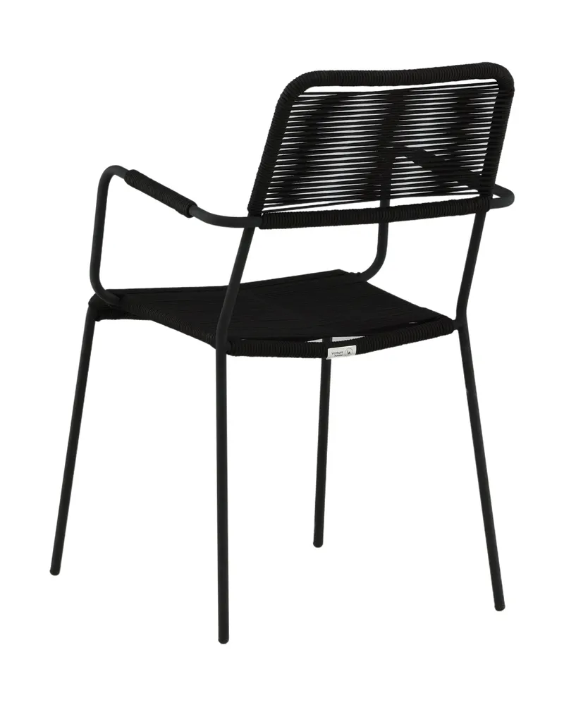 Lindos Gartenstühle im 2er-Set in Schwarz, Ansicht 9