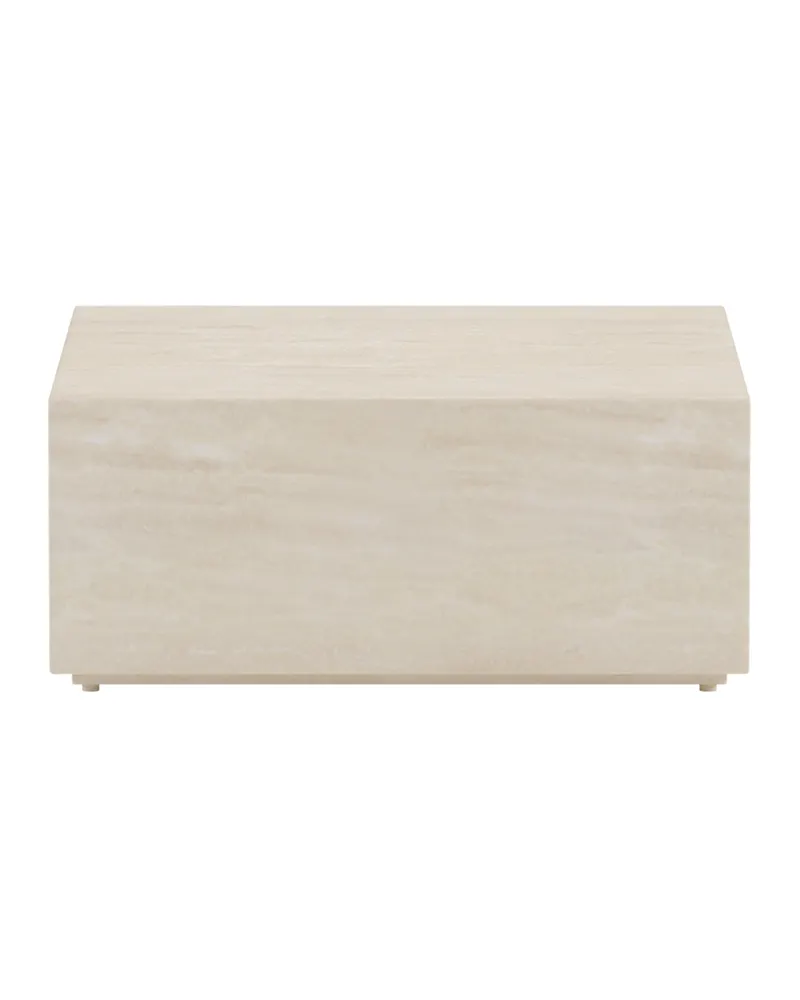 Lissabon quadratischer Outdoor-Beistelltisch in 80 × 80 × 35 cm