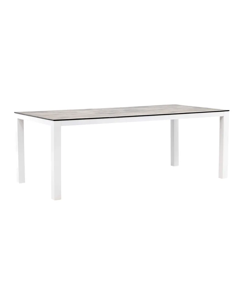 Llama Gartentisch mit HPL-Platte in Grau, 205 × 100 cm