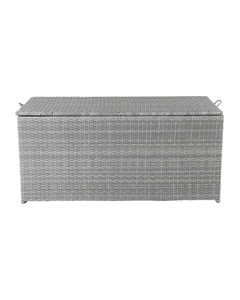 London Kissenbox aus Geflecht, 60 cm tief, Grau oder Natur