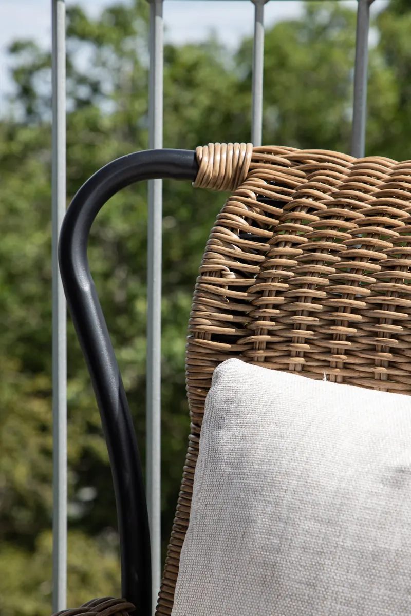 Loreto Outdoor-Loungesessel mit Hocker, im Wohnraum, Ansicht 4