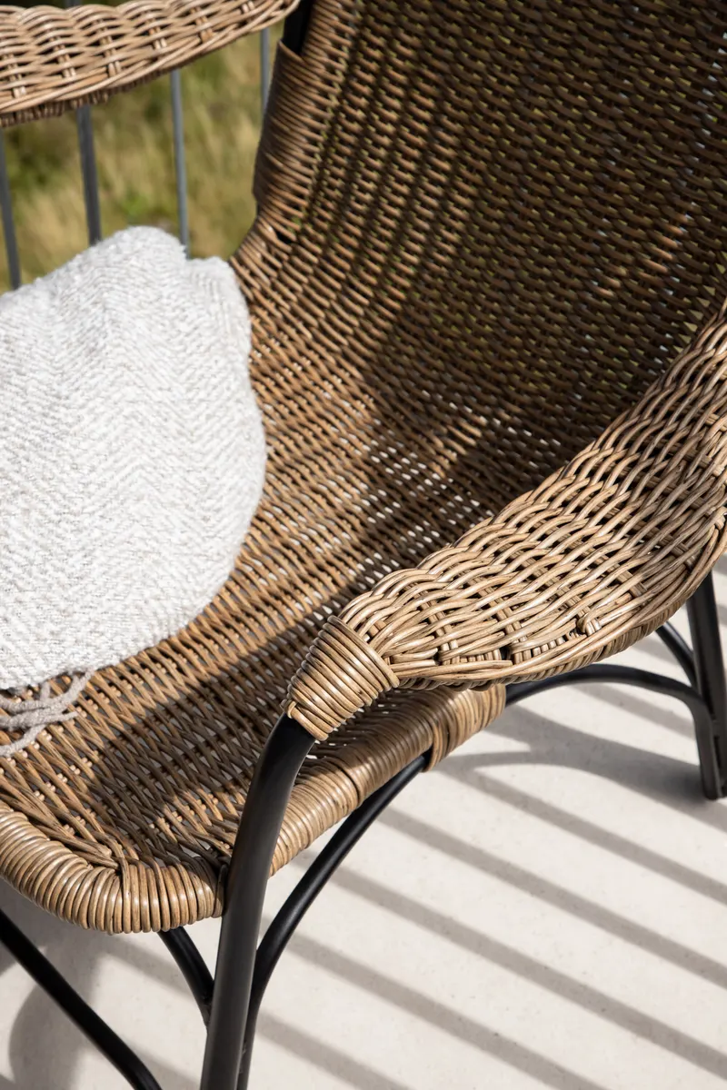 Loreto Outdoor-Loungesessel mit Hocker, im Wohnraum, Ansicht 6