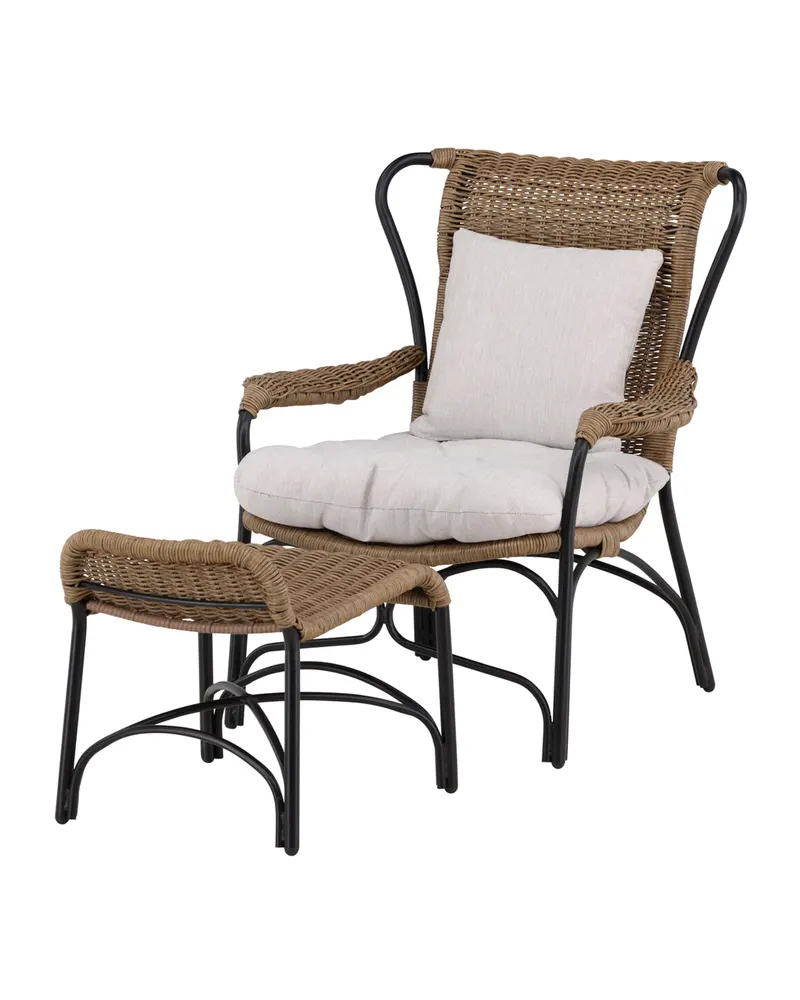 Loreto Outdoor-Loungesessel mit Hocker, Ansicht 8