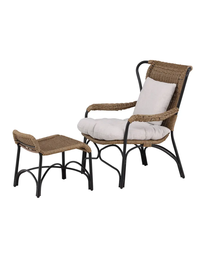 Loreto Outdoor-Loungesessel mit Hocker, Ansicht 9