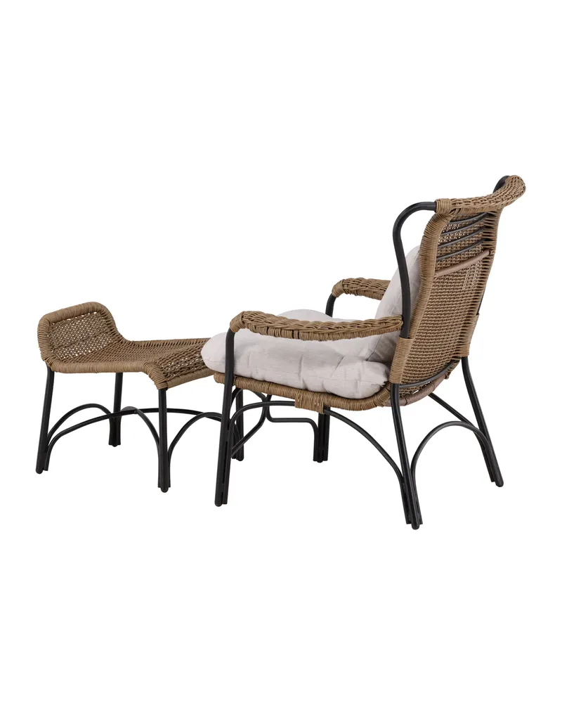 Loreto Outdoor-Loungesessel mit Hocker, Ansicht 11