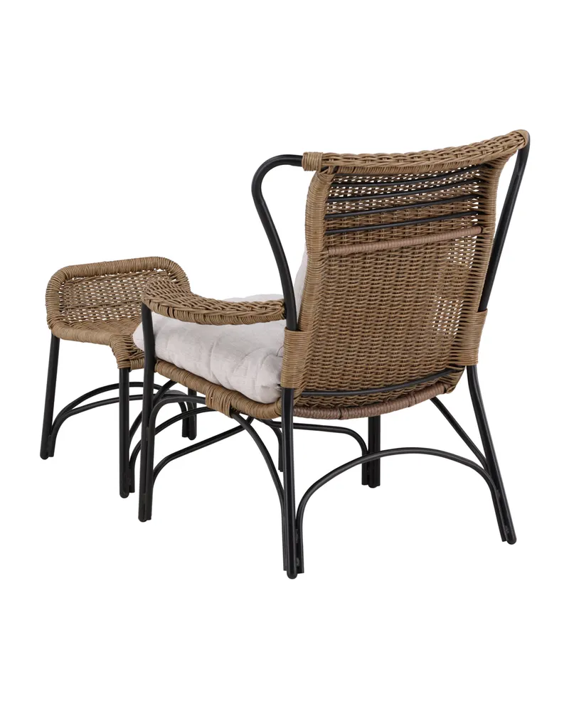 Loreto Outdoor-Loungesessel mit Hocker, Ansicht 12